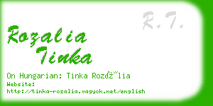 rozalia tinka business card